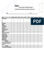 Ficha de avaliação diária - Estomatologia