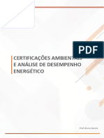 CERTIFICAÇÕES AMBIENTAIS E ANÁLISE DE DESEMPENHO ENERGÉTICO Aula 3 OK