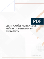 CERTIFICAÇÕES AMBIENTAIS E ANÁLISE DE DESEMPENHO ENERGÉTICO Aula 5 OK