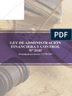 Ley de Administracion Financiera y Controlnº 2141 Provincia Del Neuquen