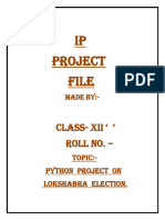 Ip Project File: Class-Xii ' Roll No.