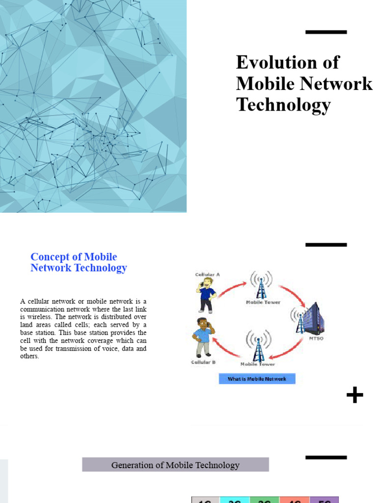 Evolution of Mobile Technology | Télécharger gratuitement PDF | 4 G ...