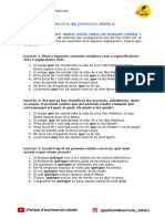 Exercicis de Pronoms Relatius en PDF DESCARREGABLE