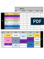 Quinto Ciclo. Horario