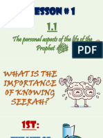 Importance of Knowing Seerah Lesson 2