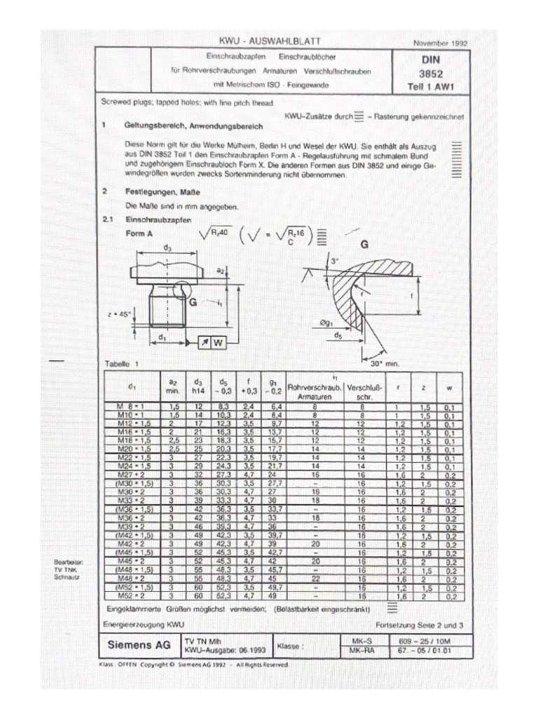 DIN3852 | PDF