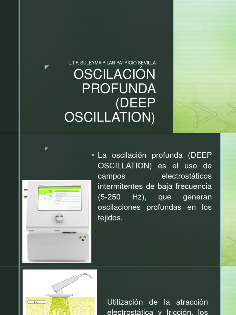Terapia de Oscilación Profunda en Fisioterapia | PDF | Oscilación | Dolor