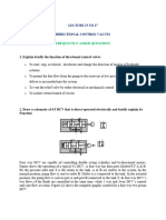 DIRECTIONAL CONTROL VALVES Part-A Question and Answers