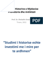 Leksioni 1 I Historise Se Mjekesise - Prehistoria Dhe Antikiteti