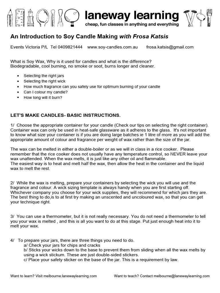 SoyCandles PDF Candle Wax