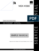 Aiwa NSX K580 Service Manual