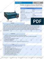 Testador de Injetores Common Rail DTS200: Parâmetro Técnico