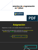 Diapositivas U2.3. Fundamentos de Programación en Python