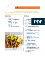 How To Make Tacos Portfolio Changes