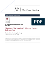 Landlord Tenant Case Study - Applicable Law