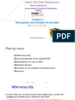 Modélisation Multidémentionnelle Et Entrepôt de Données