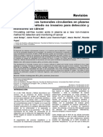 Ácidos Nucleicos Tumorales Circulantes en Plasma Como Nuevo Método No Invasivo para Detección y Monitoreo de Cáncer