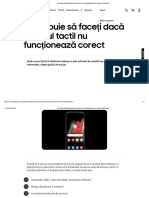 Ce Trebuie Să Faceți Dacă Ecranul Tactil Nu Funcționează Corect - Samsung Romania