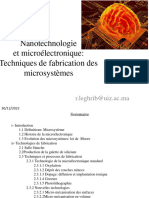 Nanotechnologie Et Microélectronique: Techniques de Fabrication Des Microsystèmes