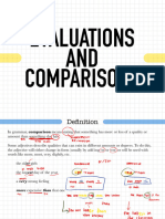 Evaluations and Comparisons