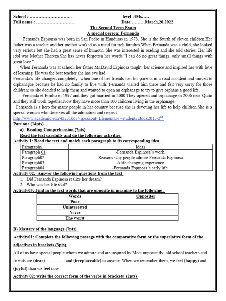 4ms Exam Fernanda Pdf Orphanage