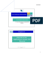 Internet Et Les Applications Temps Réel: Résumé: Chapitre II