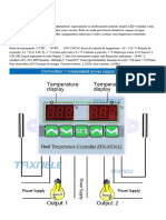 Controlador de Temperatura Digital Dual, Termorregulador, Termostato, Aquecedor, Refrigerador, Sonda Dupla, Dois Relés de Saída, 110-220V, STC 3008