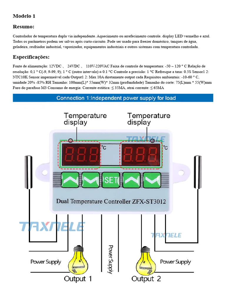 STC-3008 Regolatore Termostato Di Temperatura AC 110V-220V - Foto 9