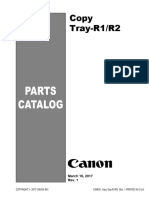 Copy Tray R1, R2 Parts List