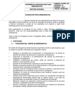 Gi-Prc-05 Procedimiento Organización para Emergencias