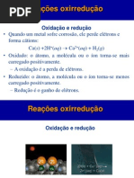 Aula  -       Oxidação e Redução