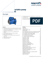 Axial Piston Variable Pump A4VG Series 32: Europe