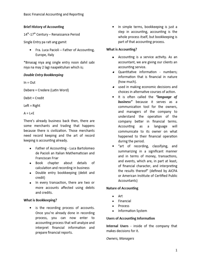 Understanding Basic Accounting Principles | PDF | Debits And Credits ...