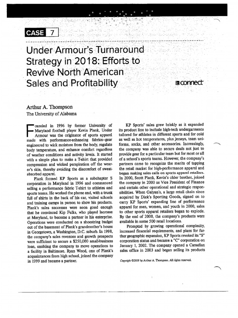 Under Armour Case Study PDF