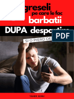 5 Greseli pe care le fac Barbatii dupa despartire