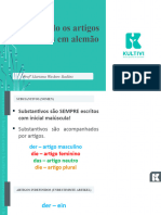 Aula 14 - Conhecendo Os Artigos Indefinidos em Alemão