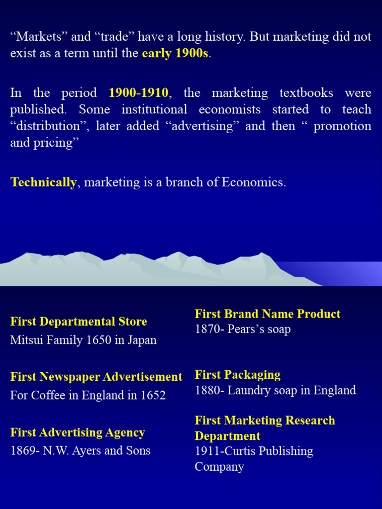 Introduction To Marketing Pdf Marketing Sales