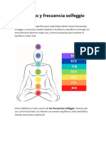 Chakras y Frecuencia Solfeggio