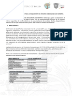 Especificaciones Técnicas para La Adquisición de Insumos Medicos de Uso General