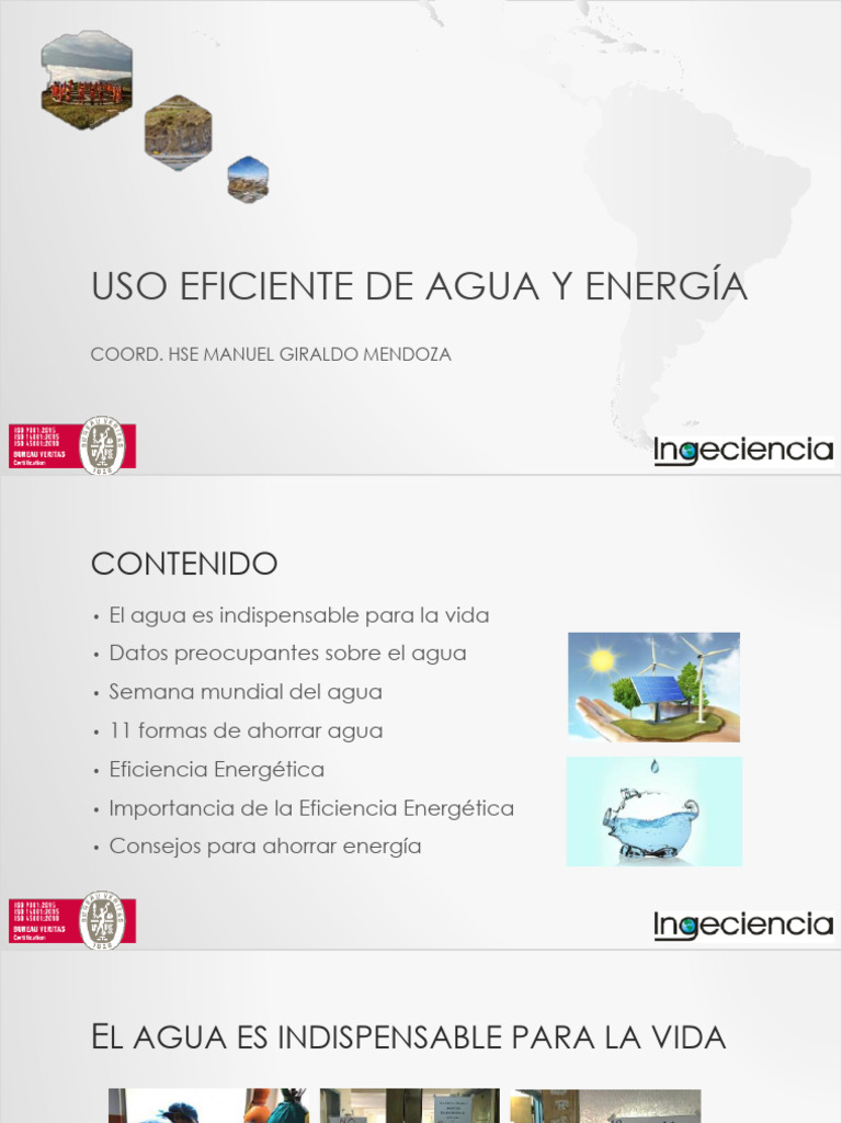 Ahorro y Eficiencia del Agua y Energía | PDF | Uso eficiente de energía ...