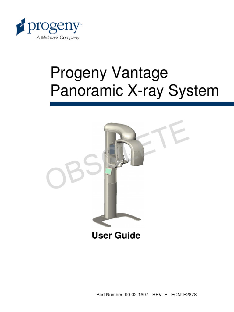 Progeny Vantage Panoramic X-ray Guide | PDF | Medical Device ...