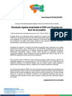 NDP-36 - Nota de Prensa de Proyectos de Desarrollo Económico - Revolución Agraria