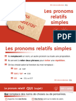 Qui Où Que/Q U': Les Pronoms Relatifs Simples