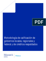 Metodología de Calificación de Gobiernos Locales, Regionales y Federal y de Créditos Respaldados
