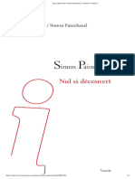 Nul Si Découvert - Simon Painchaud - La Recrue - Medium
