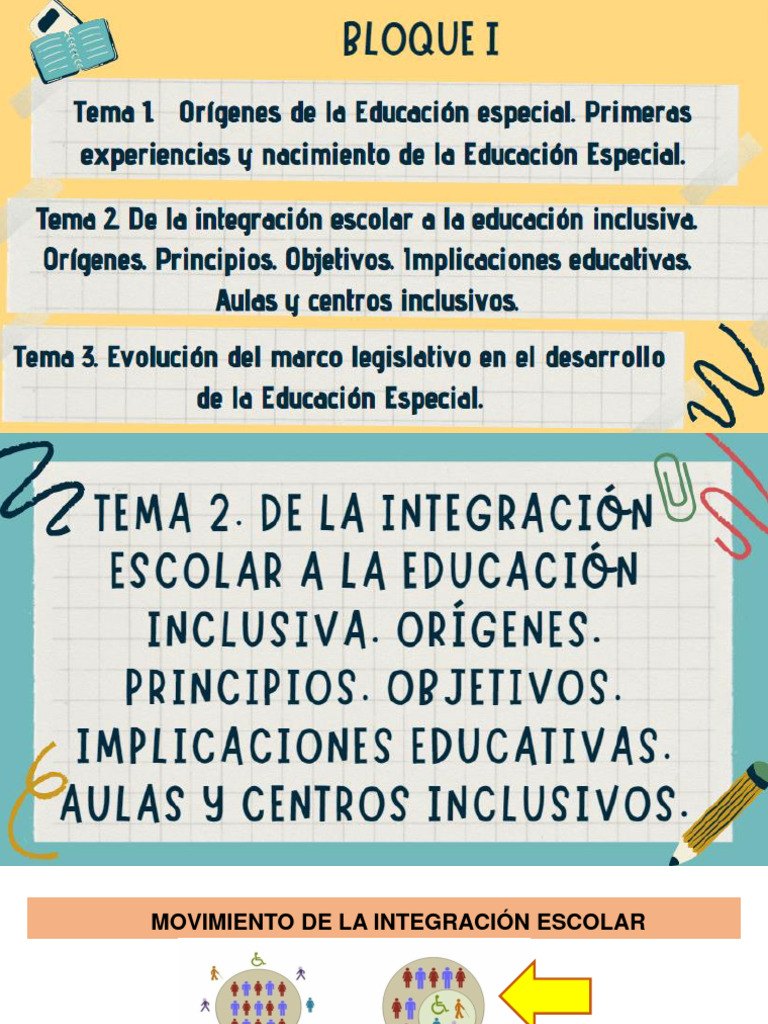 Tema 2 | PDF | Educación especial | Plan de estudios