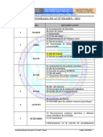 Calendario Del Año Lectivo - Horario de Clases - La Verdad-2022