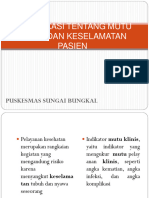 MATERI Edukasi Mutu Klinis Dan Keselamatan Pasien