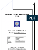 LTM Statistika (1-4) - Imam Muhajirin - 19210260