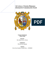 El Lenguaje Como Sistema Simbólico de Representación Referencial de La Realidad: El Cambio Lingüístico Como Fenómeno Espontáneo Arbitrario